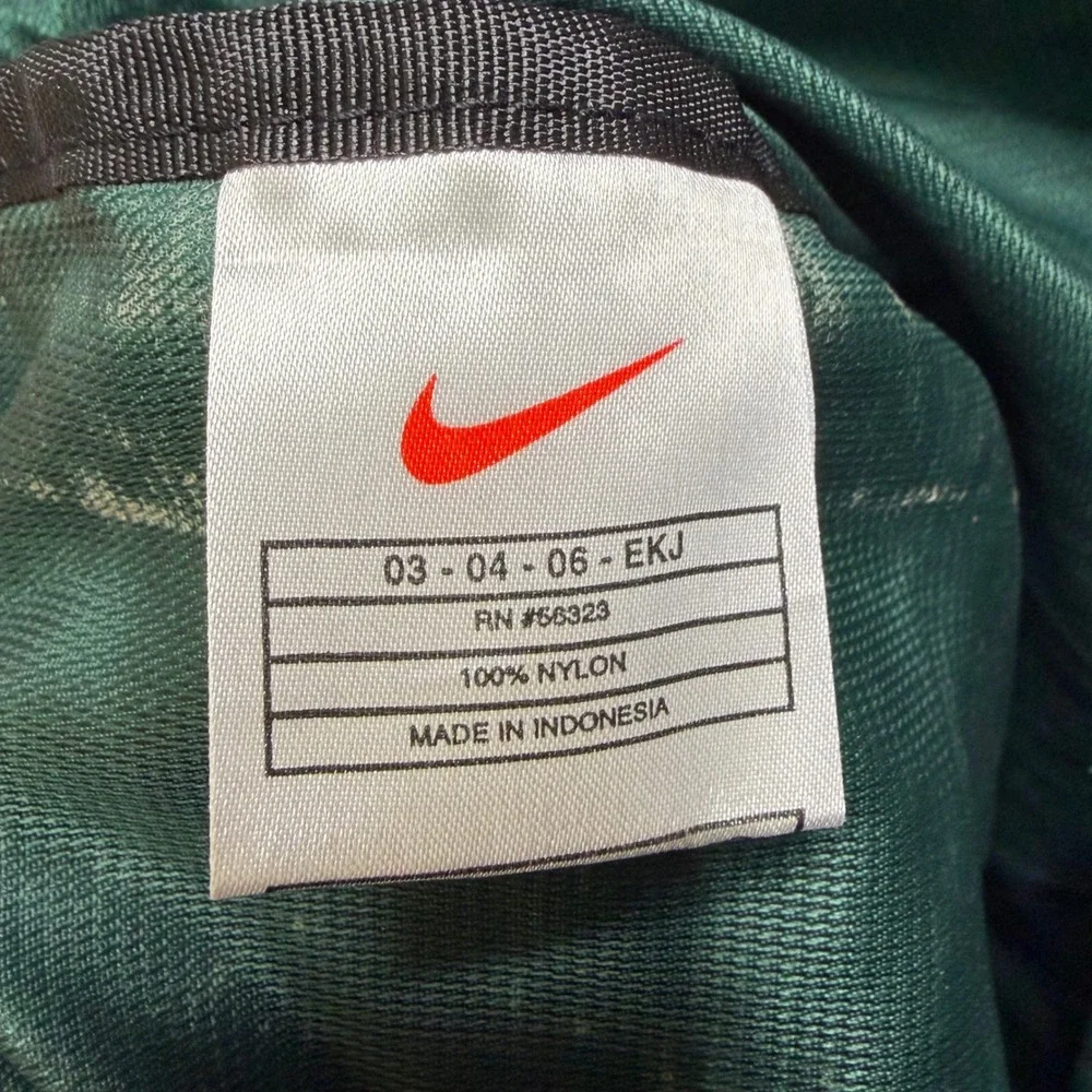 Nike Drawstring Bag Unisex OS Green Vintage Colorblock Sackpack Swoosh